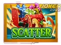 เกมสล็อต Santa Workshop สัญลักษณ์ Scatter จากทาง Joker 2022