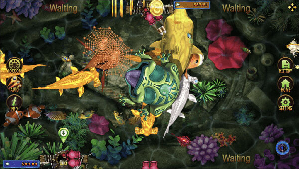 สัญลักษณ์ในเกม ทดลองเล่น Golden toad Fish hunting