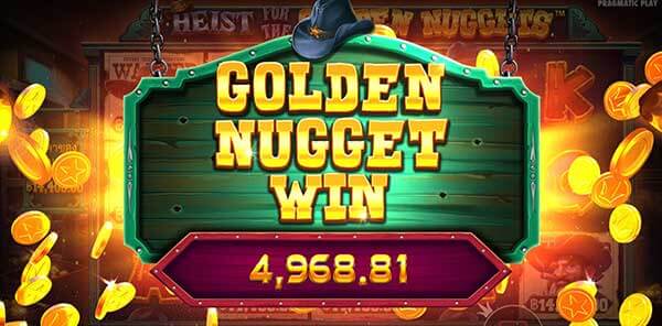 Feature ทดลองเล่นสล็อต Heist for the Golden Nuggets